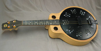 This is a picture of Mandonator 12 assembled and strung up, but still "in the white"