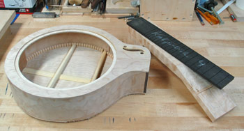 Photo of the body of Mandonator 17 prior to installing binding